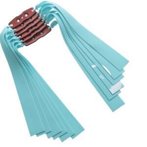 Enhance your slingshot and crossbow performance with Yshotx Glide Strike-A23 slingshot rubber bands. Featuring a sky blue, ultra-lightweight design for effortless draw, a custom pouch groove for pinpoint accuracy, and a 6.5× stretch ratio for powerful shots. Ideal replacement bands for precision shooting, competitive sports, camping, and outdoor adventures.