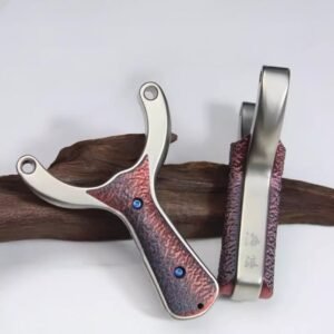 Engineered for serious competitors, the Sea Wave-X23 is precision-crafted from hardened stainless steel for elite-level performance and lasting strength. The 11mm thick frame ensures rigidity without bulk, while rounded fork tips help protect your bands from wear. Its 64mm ergonomic throat and balanced 255g weight provide a stable, fatigue-free grip—ideal for long shooting sessions. With a 78mm outer fork and 58mm inner width, the wide sight window offers fast target acquisition and enhanced accuracy. Selected and tested by Yshotx, this slingshot is built for those who demand maximum precision, control, and reliability.